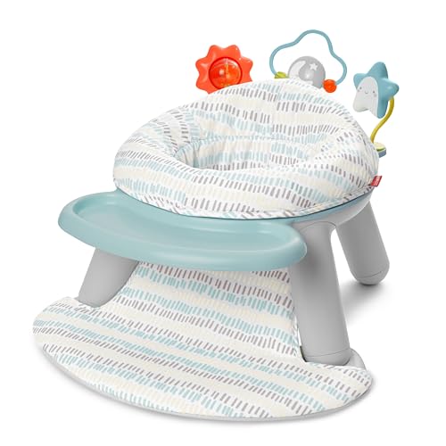 Skip Hop 2-in-1 Sit-up Activity Baby Chair, Silver Lining Cloud