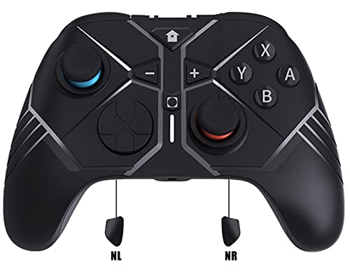 Ceozon Wireless Controllers Compatible with N-switch Pro PC360 Gamepad with Double Vibration Six-axi Gyro Screenshot Functions Black