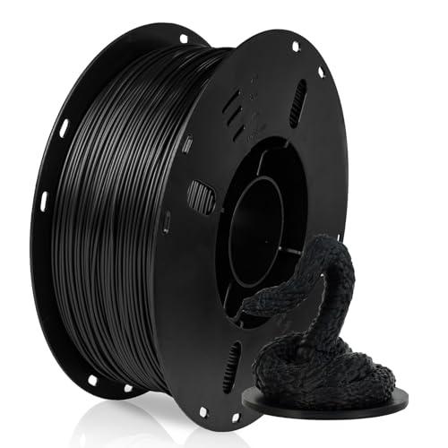FilaBees 3D Printer Filament PLA Filament 1.75mm, Neatly Wound 3D Printing Filaments, PLA 1kg for Most FDM 3D Printer, Dimensional Accuracy +/- 0.02mm, Strong Toughness, Vacuum Packaging, PLA Black
