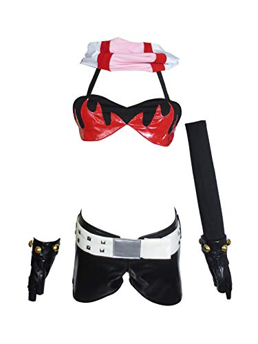 Xiao Wu Tengen Toppa Yoko Littner Sexy Bikini Adult Women Outfit Cosplay Costume (Female S) Pink,Black