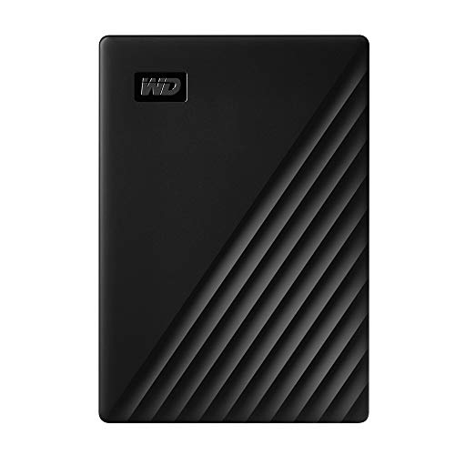 WD 1TB My Passport, Portable External Hard Drive, Black, backup software with defense against ransomware, and password protection, USB 3.1/USB 3.0 compatible - WDBYVG0010BBK-WESN