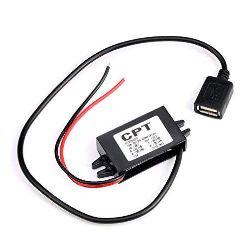 eoocvt DC Converter Buck Module 12V Convert to 5V USB Output Power Adapter