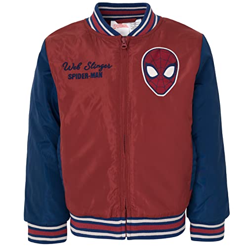 Marvel Spider-Man Toddler Boys Varsity Bomber Jacket Red 5T