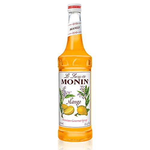 Monin - Mango Syrup, Tropical and Sweet, Great for Cocktails, Sodas, and Lemonades, Gluten-Free, Non-GMO (750 ml)