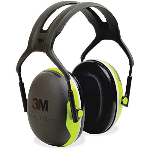 3M Peltor X4A Over-the-Head Ear Muffs, Noise Protection, NRR 27 dB, Construction, Manufacturing, Maintenance, Automotive, Woodworking, Heavy Engineering, Mining, Chartreuse, One Size Fits Most