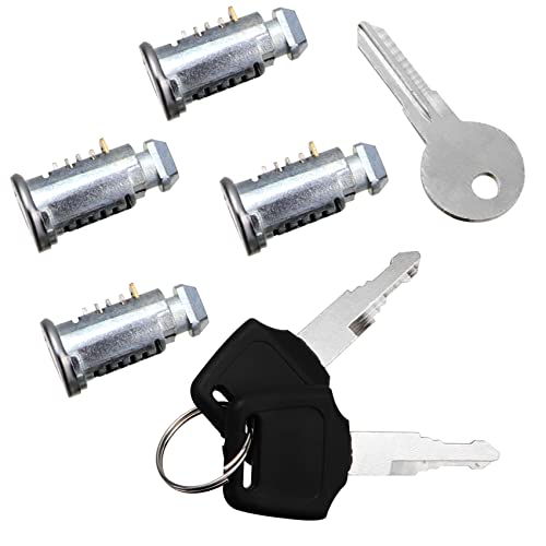 for Thule Lock Cores 4 Pack, for Thule Key Replacement, Key Cylinder for Thule Bike Rack, Roof Racks, Ski Rack, Cross Bars, Towers, Kayak Rack etc,All Thule Products Replacement, 10-Year Warranty