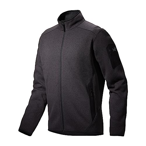 Arc'teryx Covert Cardigan Men's | Our Iconic Technical Fleece Cardigan | Black Heather II, Large