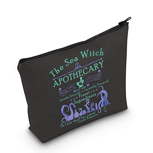 POFULL Sea Witch Apothecary Gift Little Mermaid Inspired Gift Halloween Villain Cosmetic Bag (The Sea Witch Cosmetic Bag)