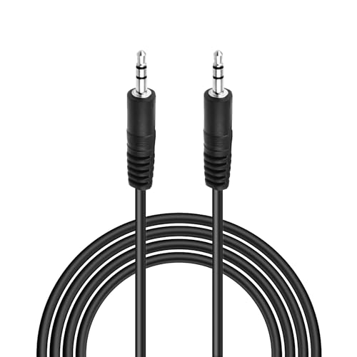 FITE ON 6ft Black 3.5mm 1/8' Audio Cable Car AUX-in Cord Compatible with iFrogz CODA Forte IF-CFB Headphone