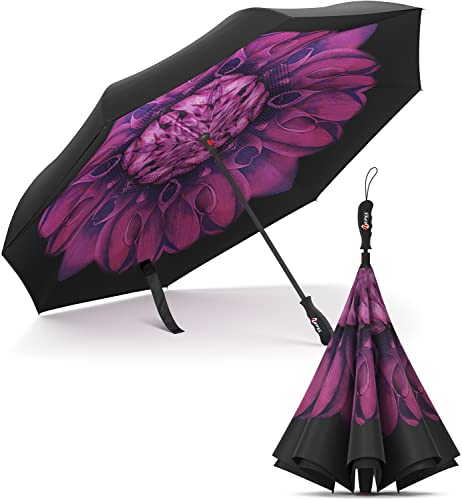 Repel Umbrella Large Umbrellas for Rain Windproof - Easy Automatic Open & Close, Heavy Duty Reinforced Fiberglass Frame - Portable, Folding, Compact Umbrella for Travel - All-Weather Strong Umbrella