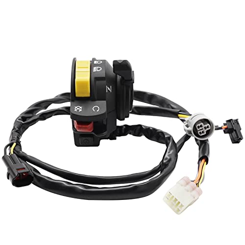 M MATI Left Handlebar Switch Start Stop Kill Headlight for Suzuki LTZ400 QuadSport Z 400 2003-2004 37400-07G90 37400-07G11 37400-07G10