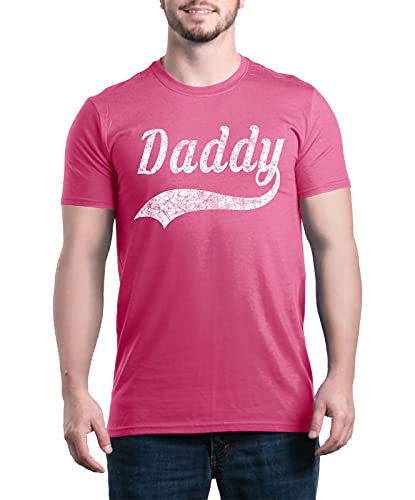 shop4ever Daddy Classic Baseball T-Shirt Sport Shirts Large Azalea Pink 0