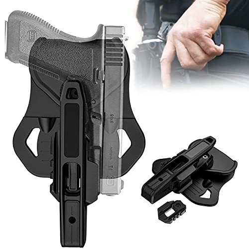 Tactical Competitive Holster, Polymer Fast Holster, Holster for All Double Stack Glock 9mm/SW40/357 Pistols with Integrated Rails