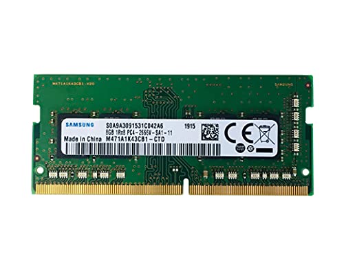 SAMSUNG M471A1K43CB1-CTD 2666MHz Memory Modules (8GB, 1 x 8GB, DDR4, 2666 MHz, 260-Pin SO-DIMM, Black, Green)