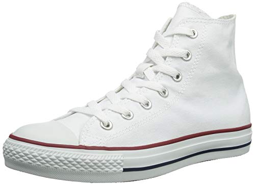 Converse Chuck Taylor All Star High Top Sneakers (10 M US Women / 8 M US Men, Optical White)