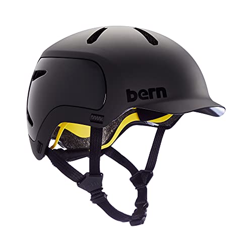 Bern Watts 2.0 Cycling Helmet, Matte Black, Large