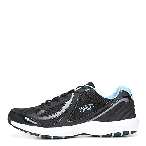 Ryka Women's Dash 3 Walking Shoe, Black/Meteorite/Blue, 10