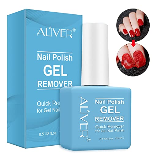 Gel Nail Polish Remover 1pcs, Professional Gel Polish Remover for Nails, No Need for Foil, Quick & Easy Polish Remover In 2-3 Minutes, No Need Soaking Or Wrapping-15ml