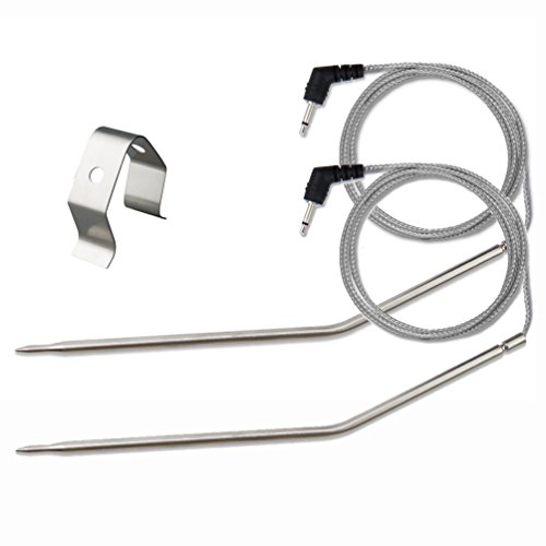 Grilling BBQ Meat Thermometer Temperature Probe Replacement Thermometer Probe Compatible with Thermopro TP20 TP07 TP-07 TP08 TP-08S TP06S TP16 TP-16S TP17 Famili MT004, Fit Listed Models Only