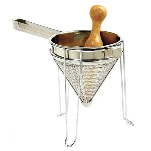 Norpro Stainless Steel 642 Chinois with Stand and Pestle Set, 9' x 7' x 7'