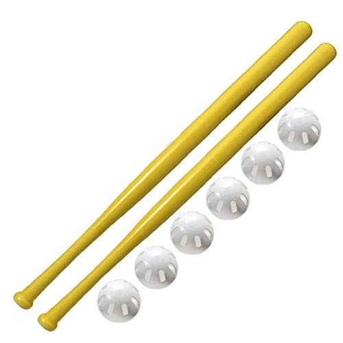 Wiffle Ball 2 Pack Wiffle 32' Bats and 6 Baseballs Official Size = 8 Pack