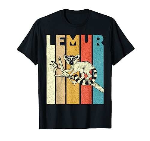 Vintage Lemur - Animal Researcher Zookeeper Lemur Lover T-Shirt