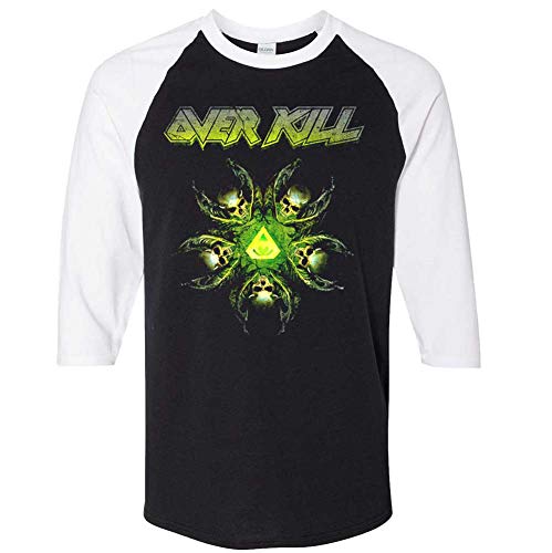 JSR Overkill - Unisex-Adult Overkill 19 Raglan, Size: Small, Color: Black/White