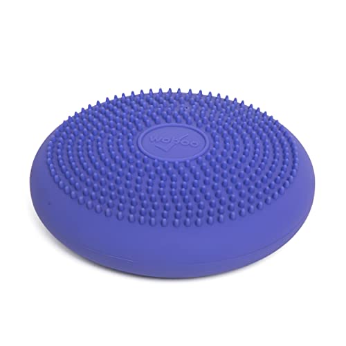 BouncyBand Wiggle Seat, Purple, 1-Pack – Small 10.75” D x 2.5” H Wobble Cushion for Kids Aged 3-7 – Sensory Tool Promotes Active Learning & Improves Productivity – Includes Pump for Easy-Inflation