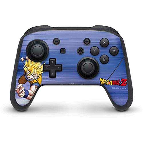 Skinit Decal Gaming Skin Compatible with Nintendo Switch Pro Controller - Officially Licensed Dragon Ball Z Dragon Ball Z Goku Design