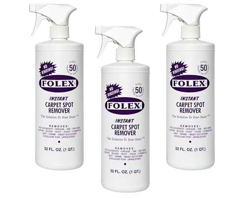 Folex Instant Carpet Spot Remover, 32oz Pack of 3