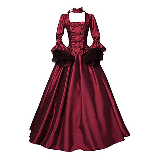 18Th Century Dress for Women Flare Sleeves Victorian Dress Queen Dress Vintage Medieval Dress Plus Size Renaissance Costumes Lace Up Ball Gown
