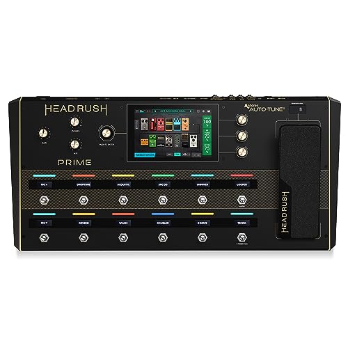 HeadRush Prime - Guitar & Vocal Multi Effects Pedal & Amp Modeling Processor with Amp Cloner, Antares Auto-Tune, WiFi, Touchscreen, Looper & Bluetooth