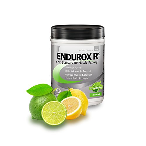 Endurox PacificHealth R4, Post Workout Recovery Drink Mix with Protein, Carbs, Electrolytes and Antioxidants for Superior Muscle Recovery, Net Wt. 2.29 lb., 14 Serving (Lemon Lime)