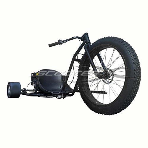 Scooter X Motorized Drift Trike 6.5 HP 40 MPH - Black Wheel [534] For teens, adults