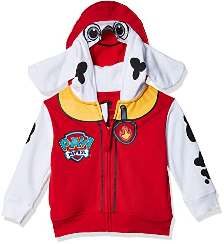 Nickelodeon Little Boys' Paw Patrol Marshall Toddler Costume Hoodie, Red, 2T