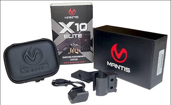 Mantis X10 Elite Shooting Performance System |Dry Fire Training System | Works with 9mm & Any Other Firearm | Score & Analyze Every Shot with App | Shooting Practice at Home