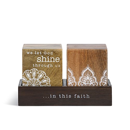 DEMDACO Faith Art Block Set, 3 Piece