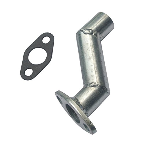 JRL 32mm Offset Intake Manifold & Gasket For Carb 49cc 66cc Motorized Bicycle Steel