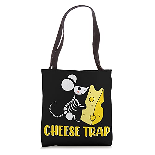 Cheese Trap Little Mouse Cute Rat Cheese Lover Animal Tote Bag
