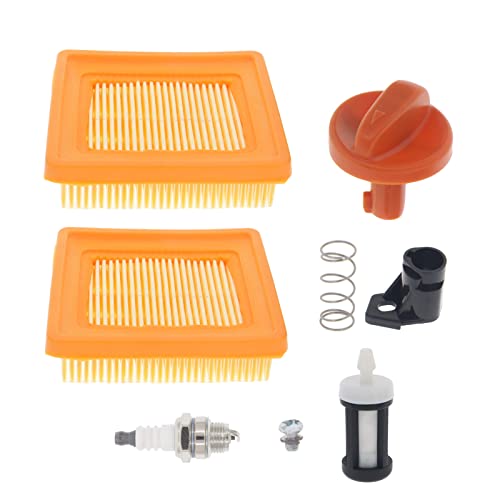 Hutdkte 4180 180 9500 Choke Knob, 4180 141 0300 Air Filter for Stihl FS91 FS111 FS131 HT102 HT103 HT131 HT132 Trimmer 4180 180 9500
