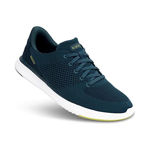 Kizik Lima, Slip-On Sneakers, Casual Shoes for Women and Men, Comfortable and Stylish Womens and Mens Shoes for Work, Walking, The Office, Womens and Mens Slip on Sneakers Tidepool M13 / W14.5