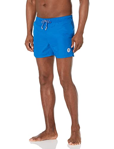 Original Penguin Men's Floral Magic Print Swim Shorts, Lapis Blue, Medium