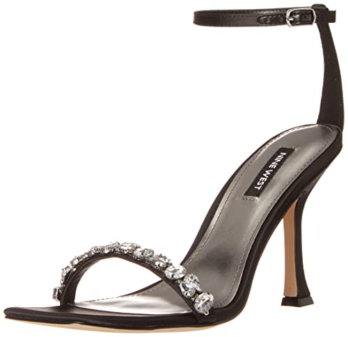 Nine West Women's Yazmin Heeled Sandal, Black, 9