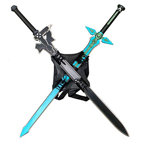 SAO Kiritos Foam Sword Fantasy One Hand Foam Medieval Sword, Rapier for Cosplay, Gift, Collections, and Props (E/DR/Sheath Combo)