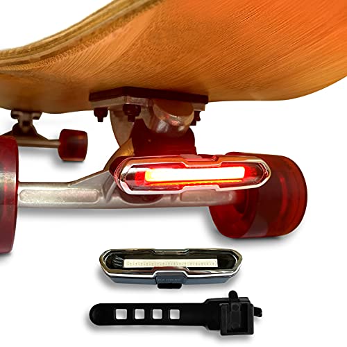 Board Blazers LED Skateboard Light - Longboard Lights, Skateboard Lights for Night Riding. Perfect Longboard Accessory Rechargeable Electric Skateboard Lights Kit