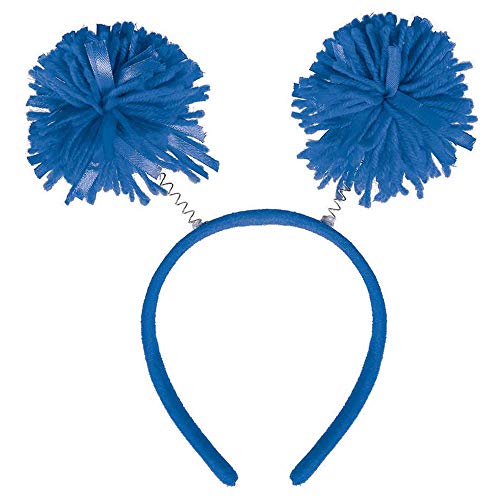 Amscan Pom Yarn Spings Head Bopper, 9' x 4 1/2', Blue