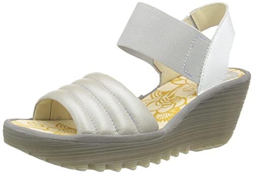 FLY London YIKO414FLY Silver/Off-White Borgogna/Luxor EU 39 (US Women's 8-8.5) M