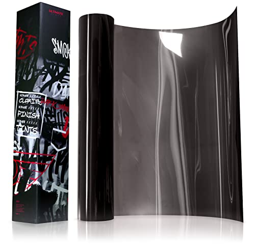 VViViD+ Ultimate Headlight Taillight Tint Vinyl Wrap (16' x 10ft, Dark Smoke)