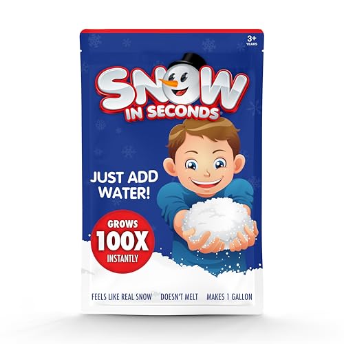 Snow in Seconds Small Instant Snow Artificial Snow - As Seen on Shark Tank