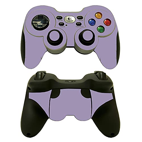 MightySkins Skin Compatible with Logitech Wireless Gamepad F710 - Solid Lavender | Protective, Durable, and Unique Vinyl Decal wrap Cover | Easy to Apply, Remove, and Change Styles | Made in The USA